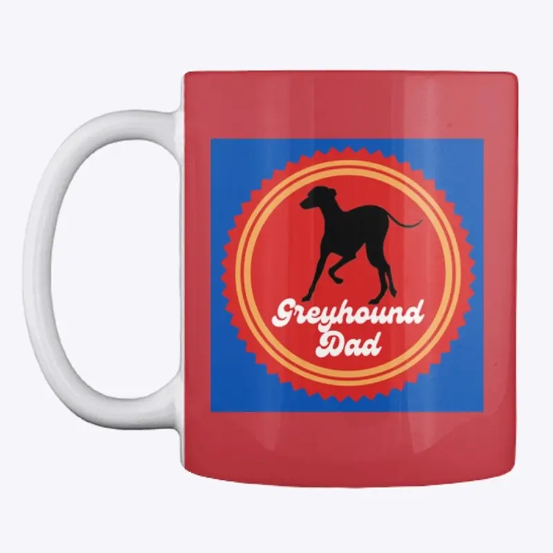 Greyhound Dad Drinkware, Stickers