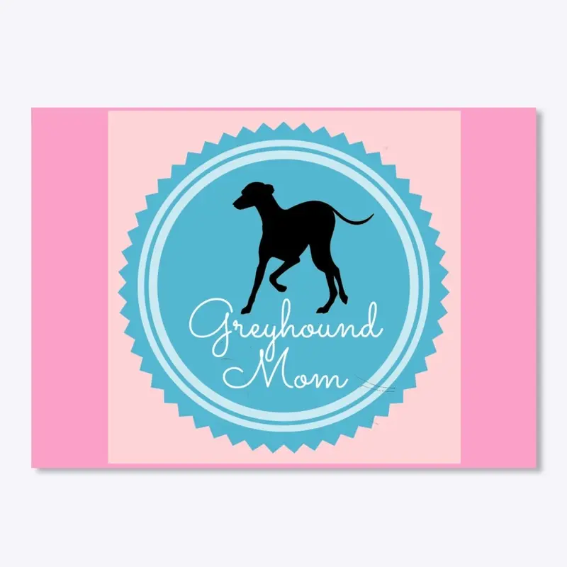 Greyhound Mom Drinkware, Stickers